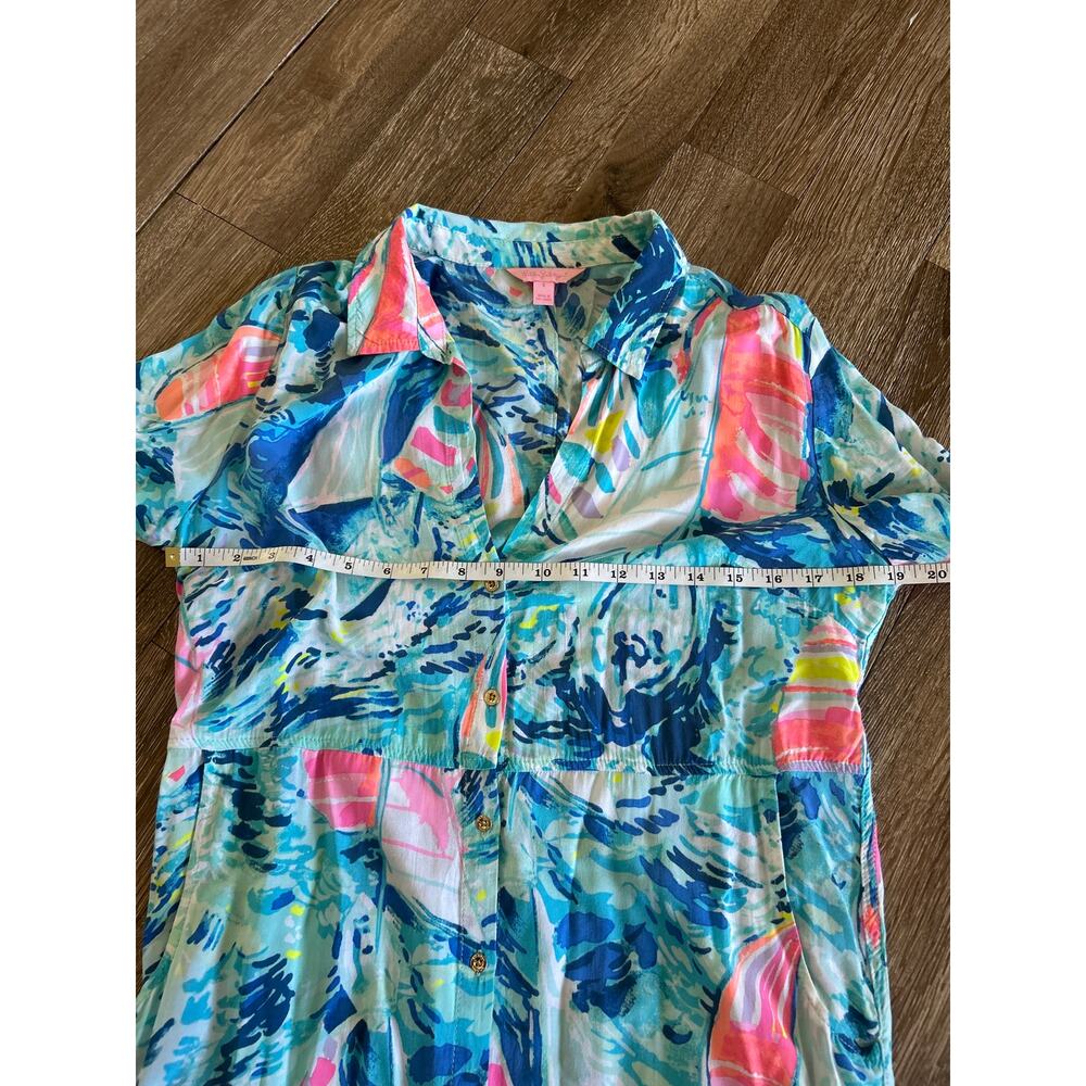 Lilly Pulitzer Resort-Ready Rayon Beach Dress, Size S, with Pockets. - Picture 8 of 10
